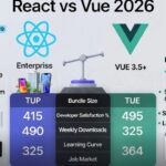 React vs Vue 2026