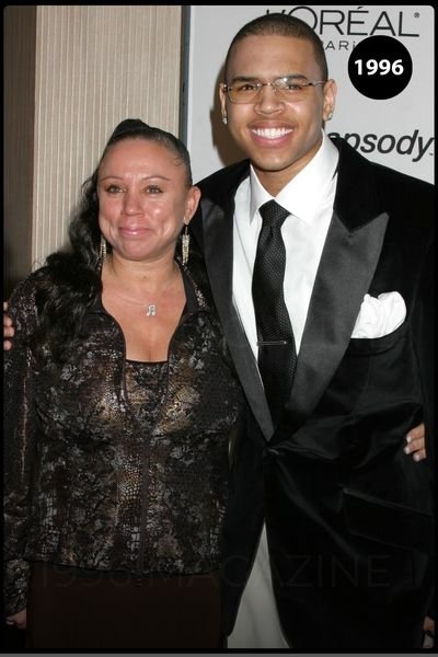 Joyce With Son Chris Brown